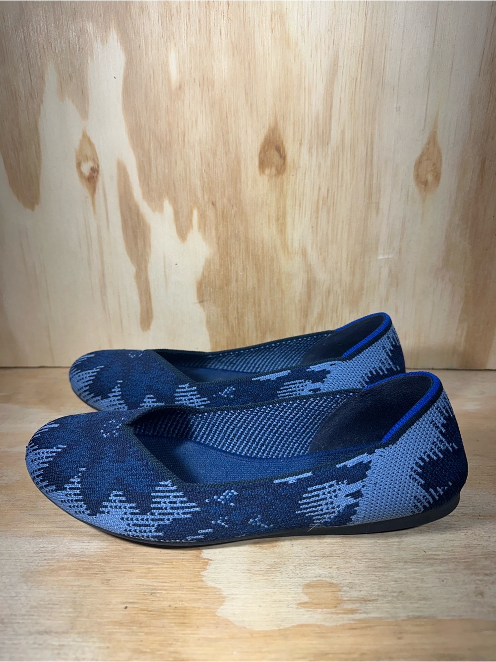 Rothy’s Floral Patterned Navy Ballet Flats Women’s Size 7